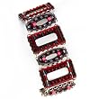 Ayala Bar Bracelet - The Classic Collection - in Burgundy and Ruby Red #4219 AB OB