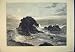 1889 View Lion Rock Guernsey Channel Island Rocks Sea
