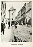 1916 Print Streetscene Cracow Krakow Poland Polska Cityscape Civilian Pedestrian - Original Halftone Print