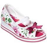 Toddler Girls' Circo Keely Floral Peep-Toe Wedges - White