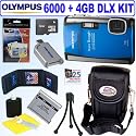 Olympus Stylus Tough 6000 10MP Digital Camera (Blue) + 4GB Deluxe Accessory Kit
