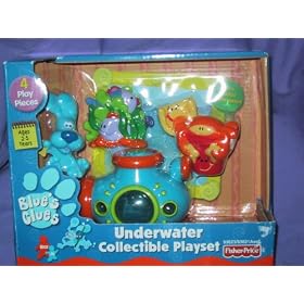 Blues Clues Underwater Collectable Playset Figures by Fisher price Blues Clues Nick jr