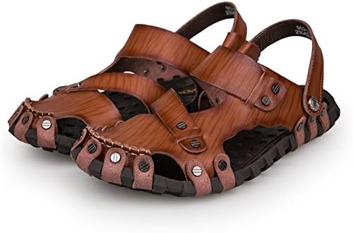 SANSEIJH Mens Casual Sandals Summer Outdoor Closed Toe Frishermen Shoes