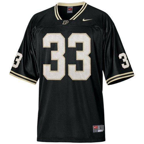 Nike Purdue Boilermakers #33 Black Replica Football Jersey