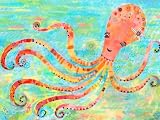 Oopsy Daisy Octavia the Octopus Wall Art, 40 by 30