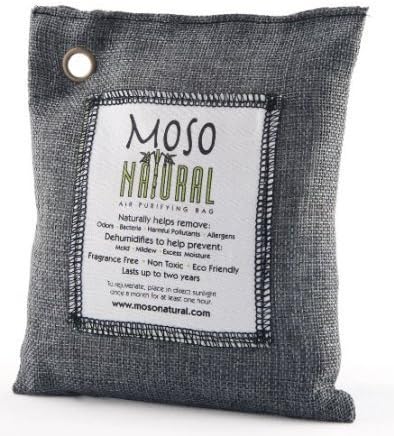 Moso Natural Air Purifying Bag, 200gm, Charcoal
