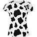 Cow Pattern Costume All Over Juniors T-Shirt