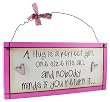 Heartwarmers A Hug Sweet Sentiments Plaque