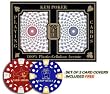 Kem 100% Plastic Playing Cards - Pantheon 2-Decks Poker Size Regular Index w/ 2 Free Card Covers