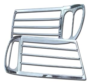 Chrome Head Lamp Rim Land Cruiser Toyota 2005-2007 Grills-Bumpers Molding-Trim
