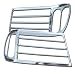 New Wellstar Chrome Head Lamp Rim Land Cruiser Toyota 2005-2007 Stylish Exceptional E...