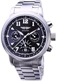 AVIATOR (アビアートル) 腕時計 ウイングス ブラック メタルバンド クロノ 316816775778 メンズ [正規輸入品]の画像
