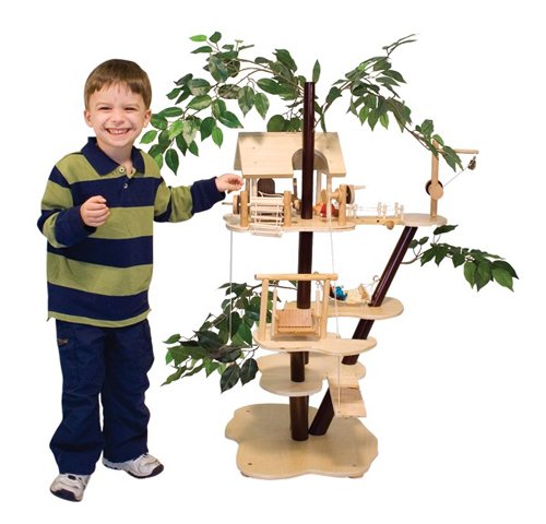 51ffkj%2BbCZL Melissa and Doug Wooden Tree House Play Set