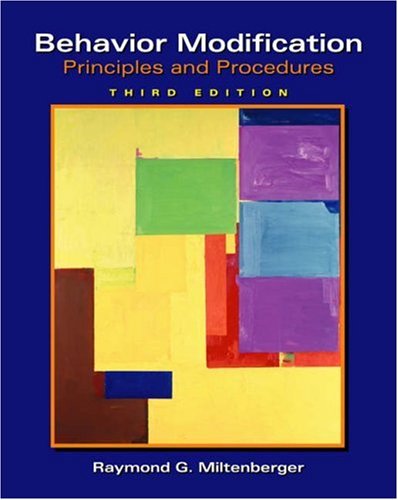 Books: Behavior Modification. Principles and Procedures