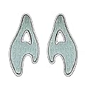 Pilgrim Damen-Ohrclips Swan Versilbert, Blau 473-203