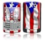 Puerto Rican Flag Design Protective Skin Decal Sticker for Blackberry Curve 8300/ 8310/ 8320 Cell Phones