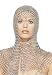 Chain Mail Head Piece-Silver/One Size