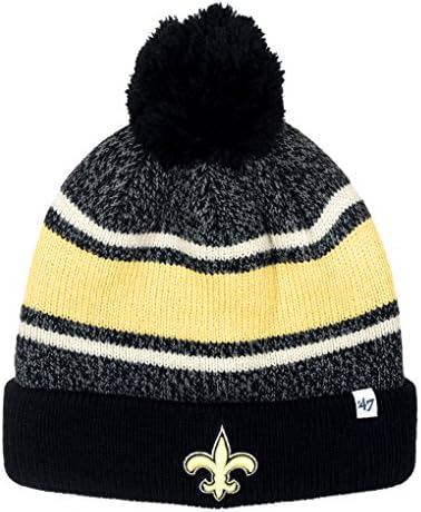 New Orleans Saints '47 Brand Fairfax Knit Hat with Pom