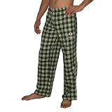 Mens NFL Green Bay Packers Plaid Cotton Sleepwear / Pajama Pants - Green & Yellow (Size: XL)