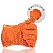 Homar 3 Colors Heat Resistant BBQ Grilling Gloves Oven Mitten Set - Best in Protective Mitts & Potholders - Silicone Baking & Outdoor Cooking Gloves One Size Fits All Perfect for Men & Women (Orange)