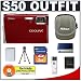 Nikon Coolpix S50 7.2 Megapixel Digital Camera (Red) with 3x Optical Zoom + Transcend 2GB 150x SecureDigital (SD) Card + High Speed 2.0 USB SecureDigital Card Reader + Spare EN-EL8 Battery for Nikon + Digital Camera Case