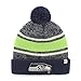 NFL Seattle Seahawks '47 Fairfax Cuff Knit Hat with Pom, One Size Fits Most, Light Navy