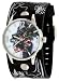 Vintage Ink #VI-W29A Men's Tattoo Inspired Wide Leather Strap Watch