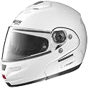 Nolan Metallic N103 N-Com On-Road Motorcycle Helmet - Metal White / Medium