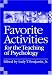 Favorite Activities for the Teaching of Psychology