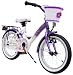 bike*star 40.6cm (16 Zoll) Kinder-Fahrrad - Farbe Lila & Weiß