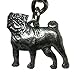 Pug George Harris Pewter Keychain