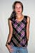 Classic Silk Tank Top - Black Gold - 100% Silk - Royal Silk - Large L
