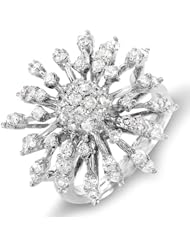 1.75 Carat (ctw) 14k White Gold Round Diamond Ladies Cocktail Ring