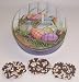 Scott's Cakes 1 lb. Milk Chocolate Covered Pretzel with Chocolate Chips & White Chocolate Chips in a Easter Basket Tin