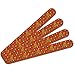Western Cowboy Hats and Roping Pattern Double-Sided Nail File Emery Board Set 4 Pack