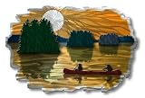 36x24 landscape metal wall art, modern home decor, wall sculpture