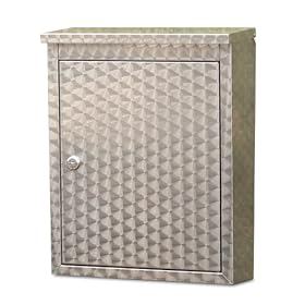 Architectural Mailboxes 2407SW Metropolis Swirl Finish Wall Mount Locking Mailbox