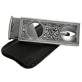 IMAGE OF Silver Retro V-Cutter & Guillotine Cigar Cutter