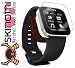 Skinomi TechSkin – Sony Smartwatch Screen Protector Ultra Clear Shield + Dark Wood Full Body Protective Skin + Lifetime Warranty