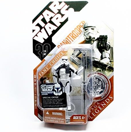 SANDTROOPER (CLEAN ARMOR / WHITE PAULDRON VARIATION) * A New Hope * Star Wars 30th Anniversary Series 2007 Action Figure &amp; Exclusive Collector Coin