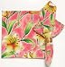 100% Cotton Silk Screen Print Pink Spring Lily Napkins 22x22 Inches Set of 12