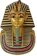King Tut Mask wall-sculptures, 6"H
