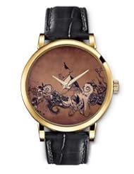 SPRAWL Aanalog Fashion Series Gold Ladies Watches of Genuine Black Leather Strap,Unique Wrist Watch for Women Girls Designed with Natural model elements