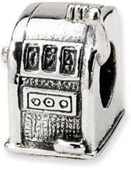 Genuine Reflection Beads (TM) Bead Charm. Sterling Silver Reflections Slot Machine Bead. 100% Satisfaction Guaranteed.
