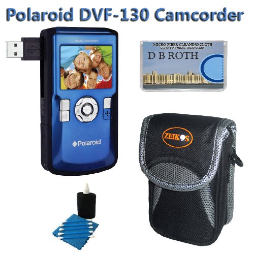 Where to buy Polaroid DVF-130 USB Camcorder with 2.0-inch LCD Display (Blue) YouTube Camera Ready + Camera Case