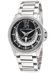 Womens Chronograph Silver-Tone Black Dial