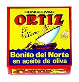 Ortiz White Tuna in Olive Oil Tin, 92-Grams (Pack of 5)