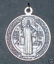ST. BENEDICT MEDAL PENDANT 1 1/4" D. " Catholicgiftstore"