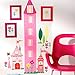Wallies Peel & Stick Vinyl Wall Decals, Princess Growth Chart Wall Sticker, Includes 1 Tower, 7 Tulips and Accessory Stickers