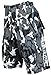 Astek Men's White Camo MTB BMX Baggy Padded Mountain Bike Shorts